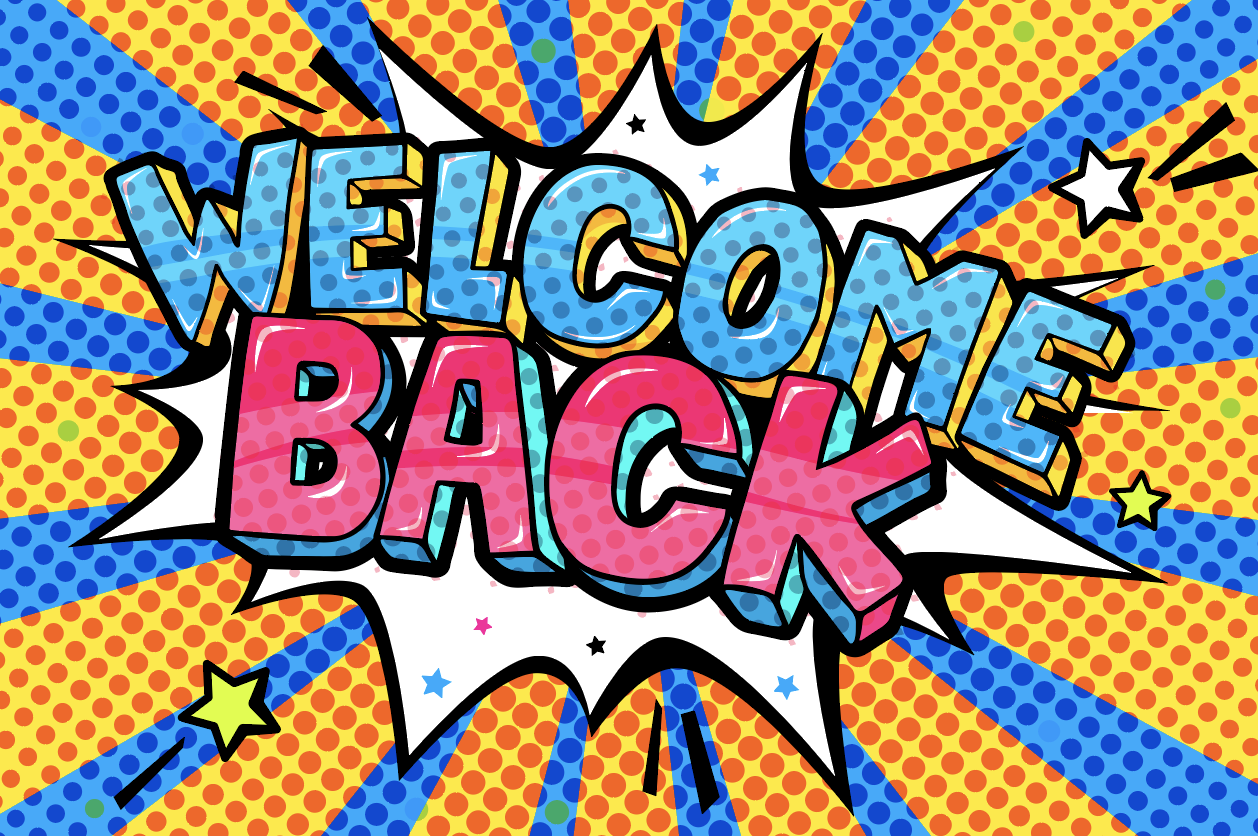 Welcome back graphic