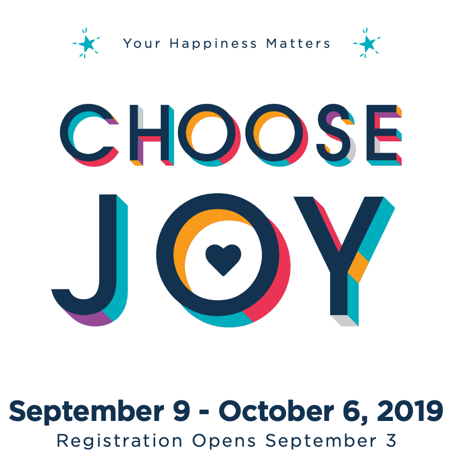 Graphic for "Choose Joy" wellness challenge