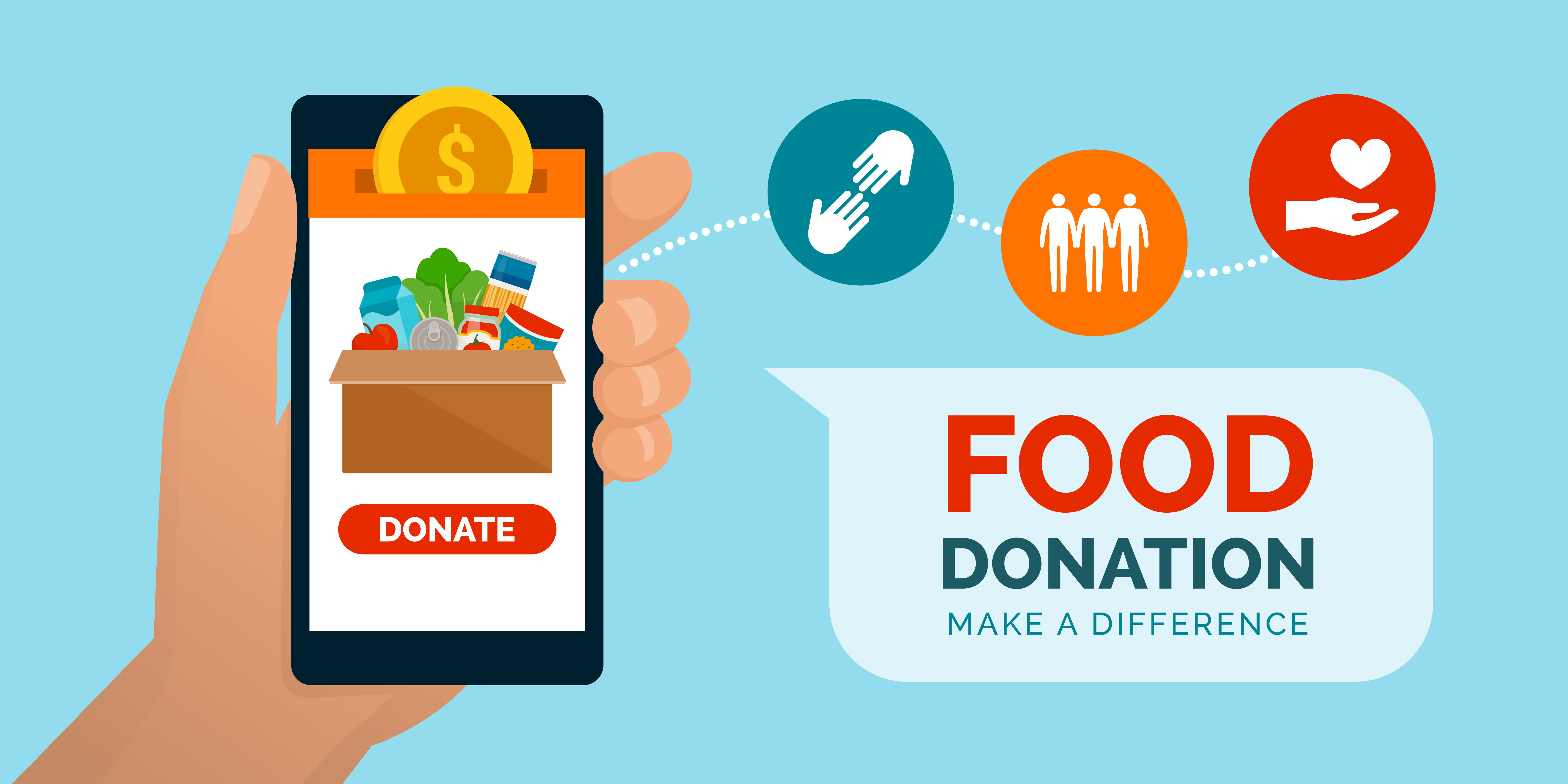 Food and meal donation app