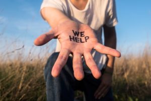 helping hand graphic