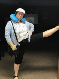 Last year's winner, Casey Heinz, dressed as "Megan" from Bridesmaids