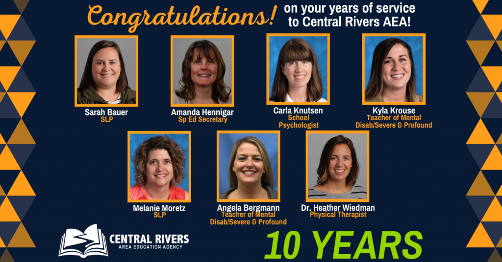 10 years of service CRAEA staff