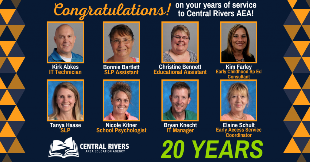 20 years of service CRAEA staff