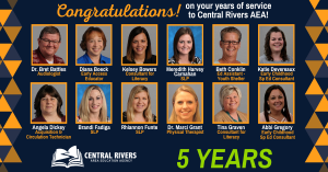 Congratulations to our staff with five years of service!