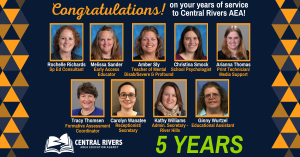 Congratulations to our staff with five years of service!