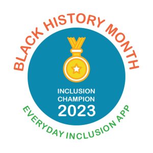 February Everyday Inclusion App Black History Month badge