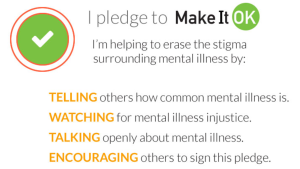 Central Rivers AEA is a “Make It OK” organization. Take the Pledge! A first step in helping to stop the silence is to take the pledge to Make It OK. By signing this pledge, you're taking a stand against the mental illness stigma.
