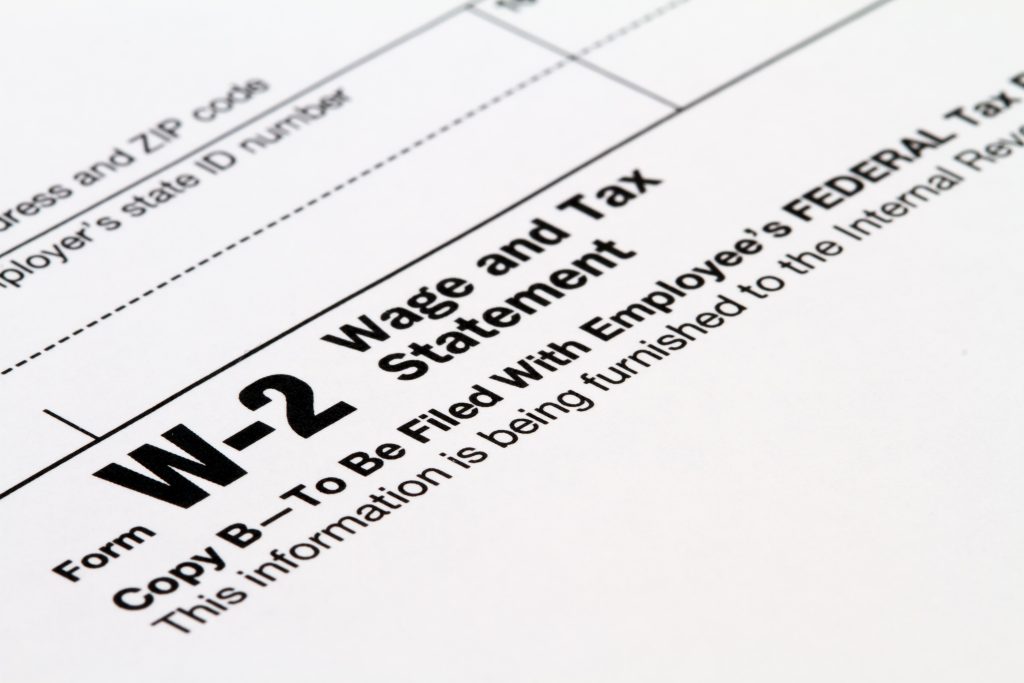 tax statement W-2 form