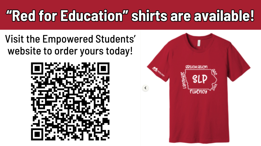 "Red 4 Ed," apparel items