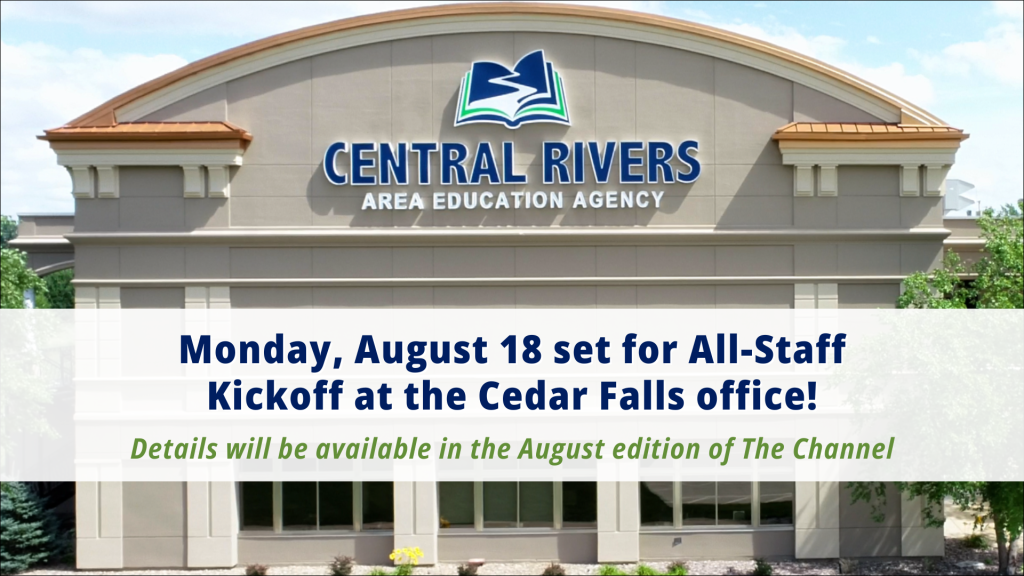 The All-Staff Kickoff meeting is set for Monday, August 18.