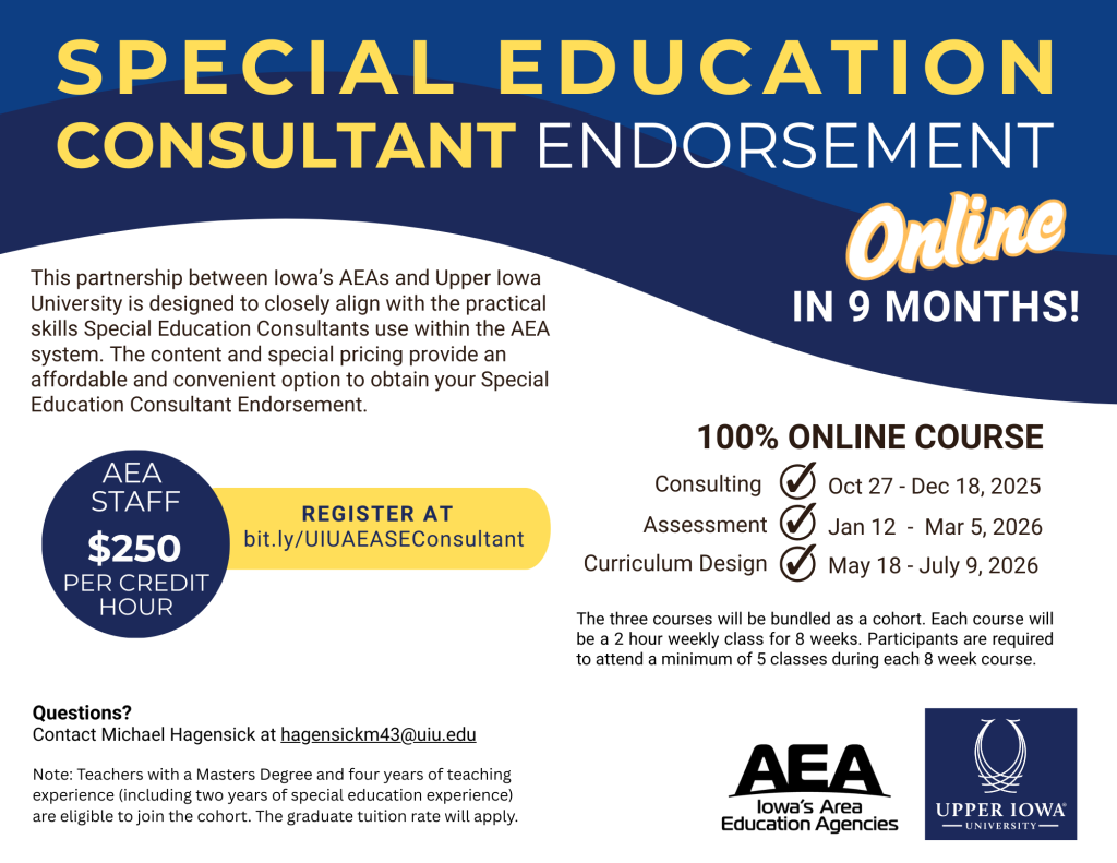 UIU AEA Special Education Consultant Endorsement