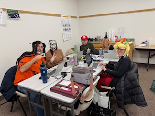 CRAEA staff dressed for Halloween at a Child Find training
