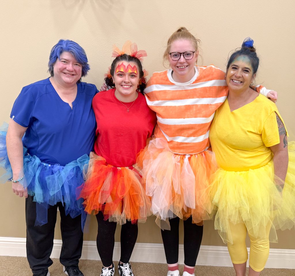 CRAEA staff dressed for Halloween at a PL training