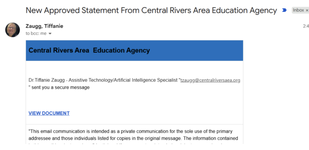 Phishing attack